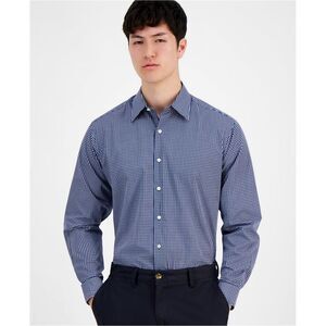Club Room Mens Checkered Button Up Shirt, NWT